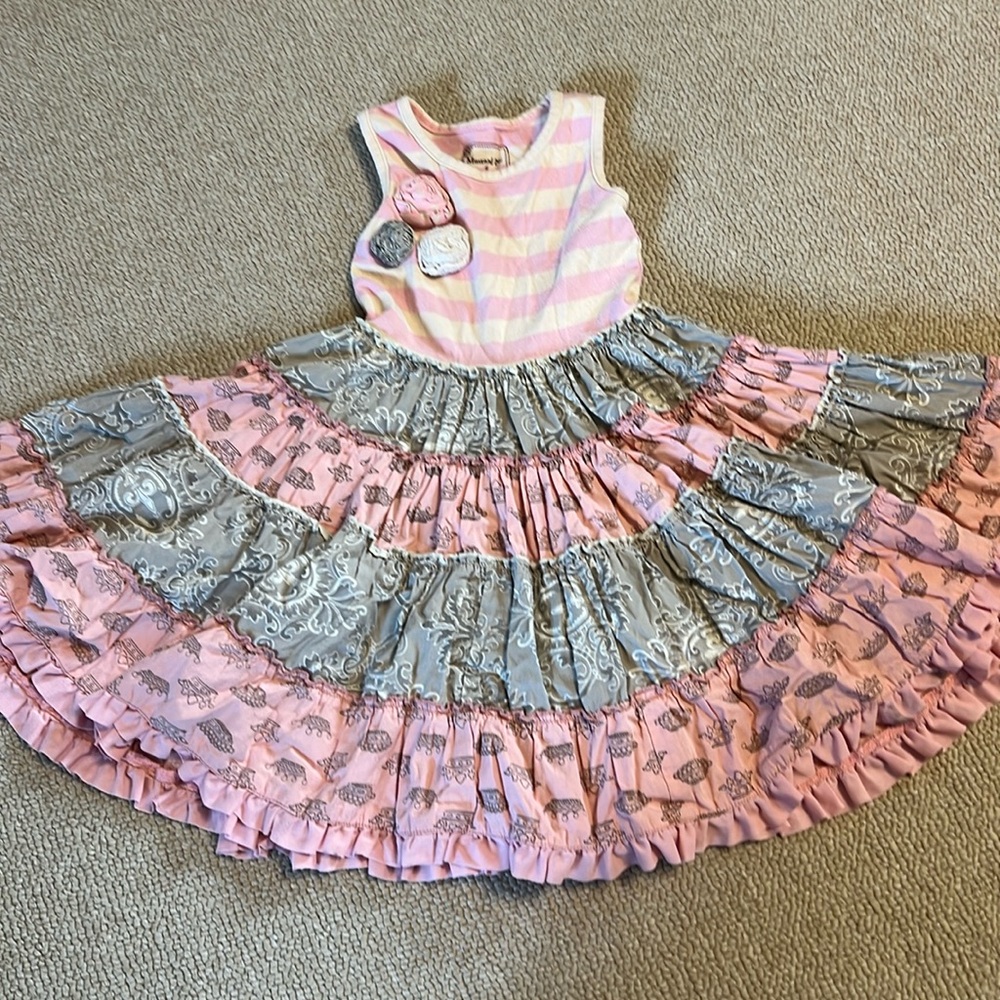 Mustard pie dress 4T